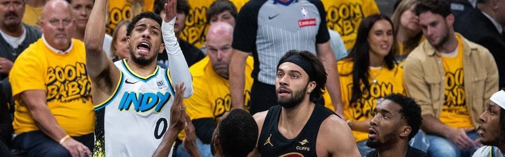 残暴！步行者半场三分18中12 领先骑士41分