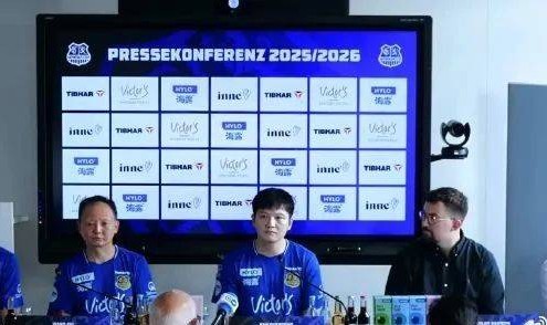 樊振东正式亮相德甲，身着队服C位出席发布会