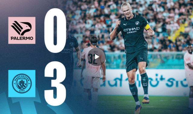 热身赛-哈兰德破门赖因德斯替补梅开二度 曼城3-0完胜