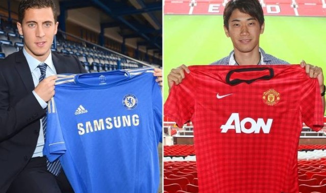 13年后蓝军遭指控！曼联拒付100万回扣签阿扎尔,1200万买香川真司