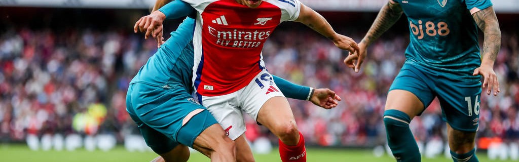 英超-赖斯破门难救主 阿森纳1-2遭伯恩茅斯双杀领先曼城3分