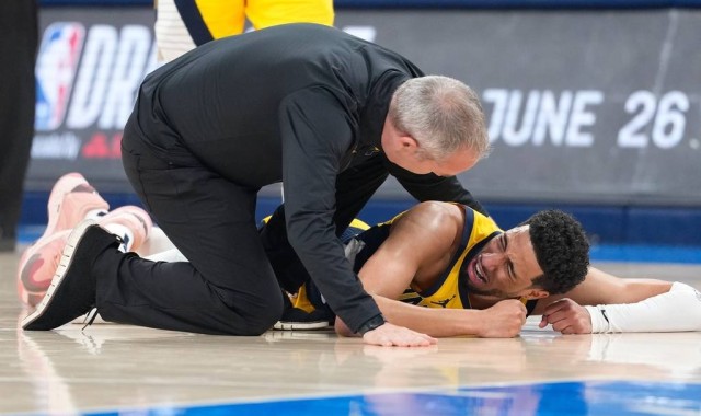 哈利伯顿遭遇右跟腱撕裂 总决赛期间带伤作战